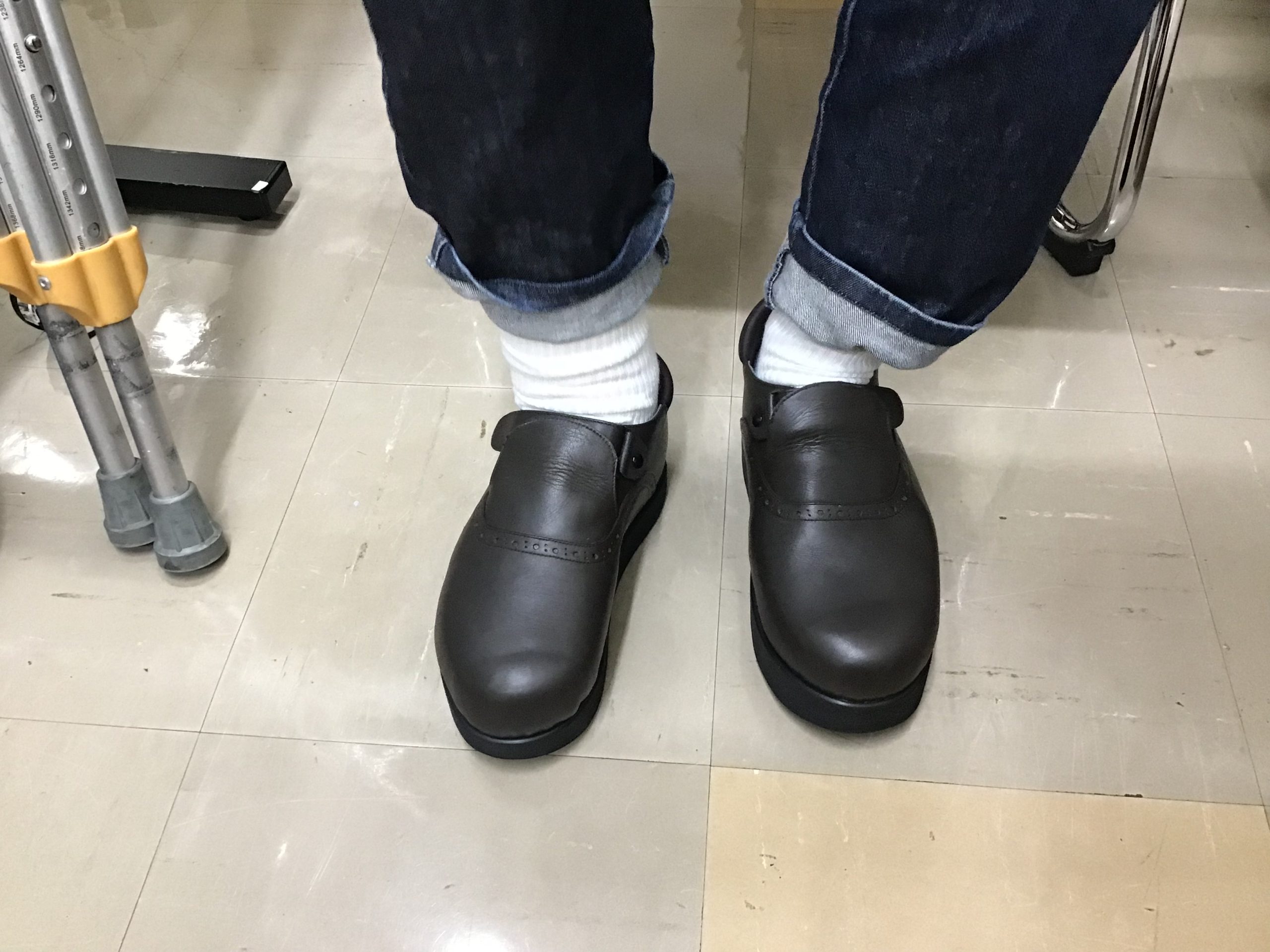 脚長差/スリッポン＋ベルト1本